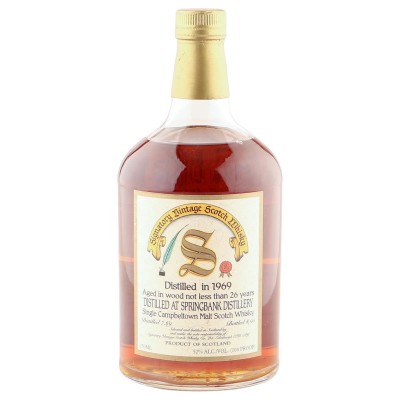 Springbank 1969 26 Year Old, Signatory Vintage 1995 US Import
