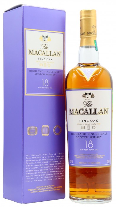 Macallan Fine Oak Speyside Single Malt 18 year old