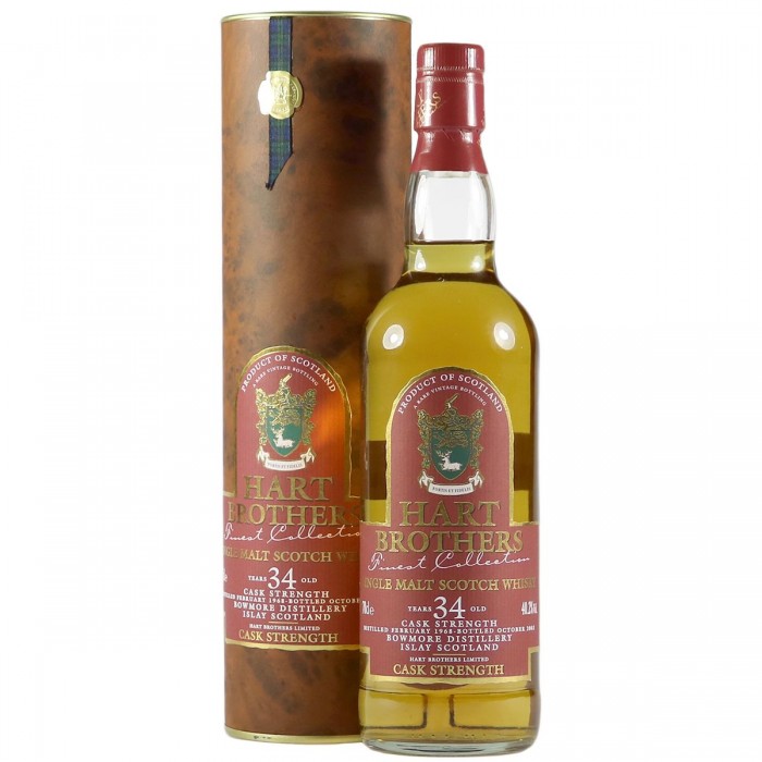 Bowmore 1968 34 Year Old, Hart Brothers 2002 Bottling with Tube