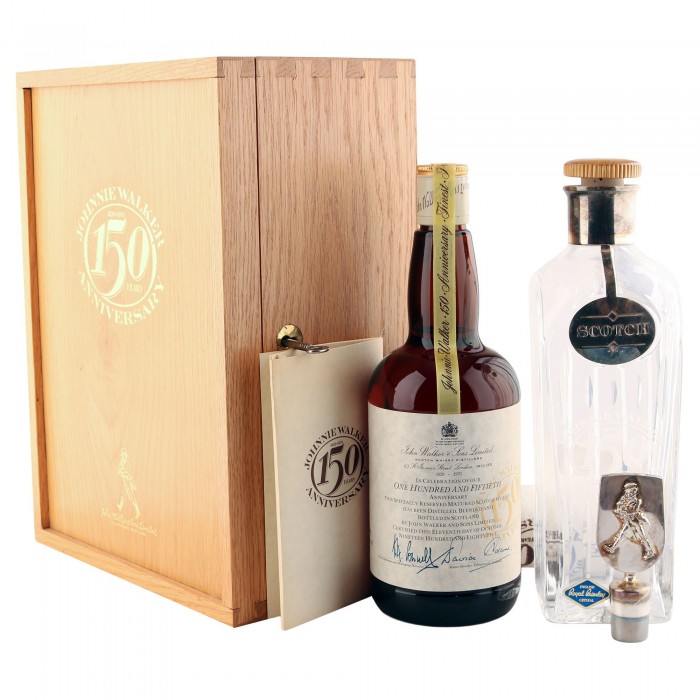 Johnnie Walker 150th Anniversary, 1985 Bottling with Presentation Set