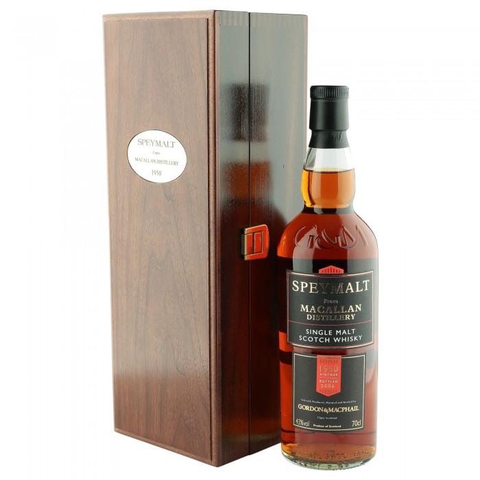 Macallan 1950 Vintage Speymalt, Gordon & MacPhail 2006 Bottling with Box