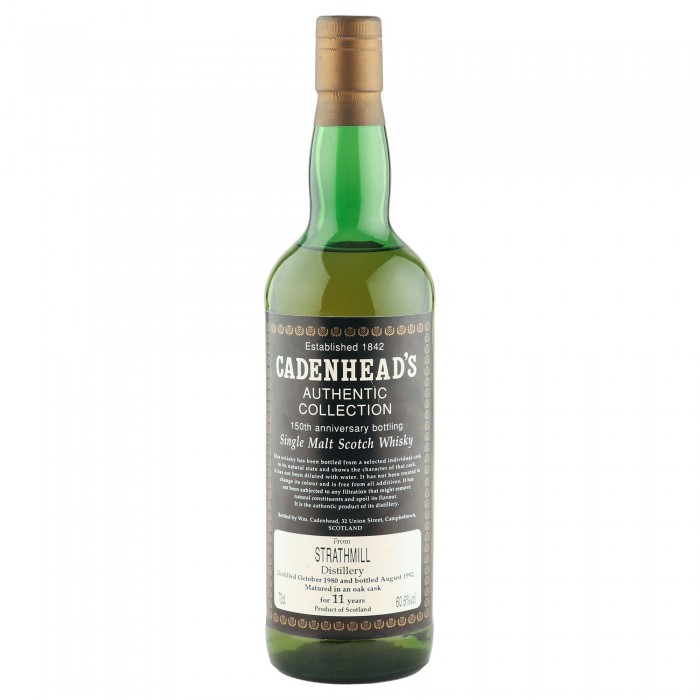 Strathmill 1980 11 Year Old, Cadenhead's 150th Anniversary 1992 Bottling