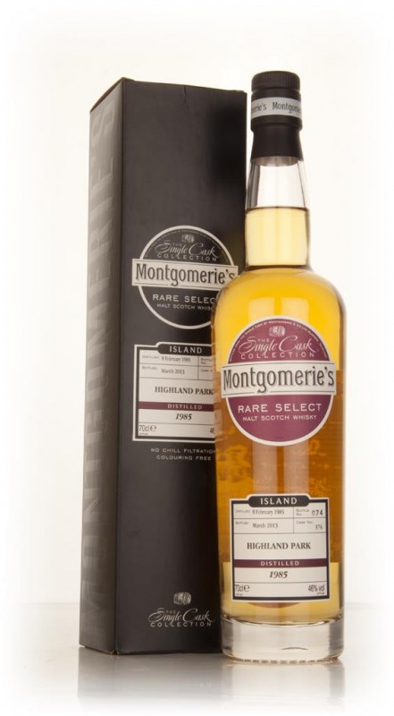 Highland Park 28 Year Old 1985 cask 374 Rare Select Montgomerie's