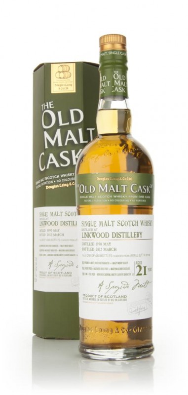 Linkwood 21 Year Old 1990 Old Malt Cask Douglas Laing