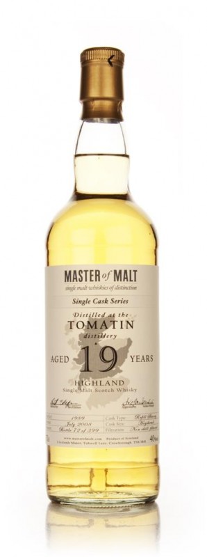 Tomatin 19 Year Old Single Cask Master of Malt