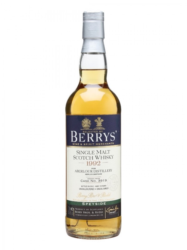 Aberlour 1992 19 Year Old Cask #3919 Berry Bros & Rudd