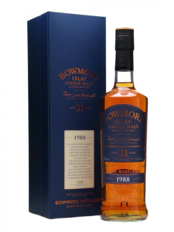 Bowmore 1988 21 Year Old Port Wood Matured