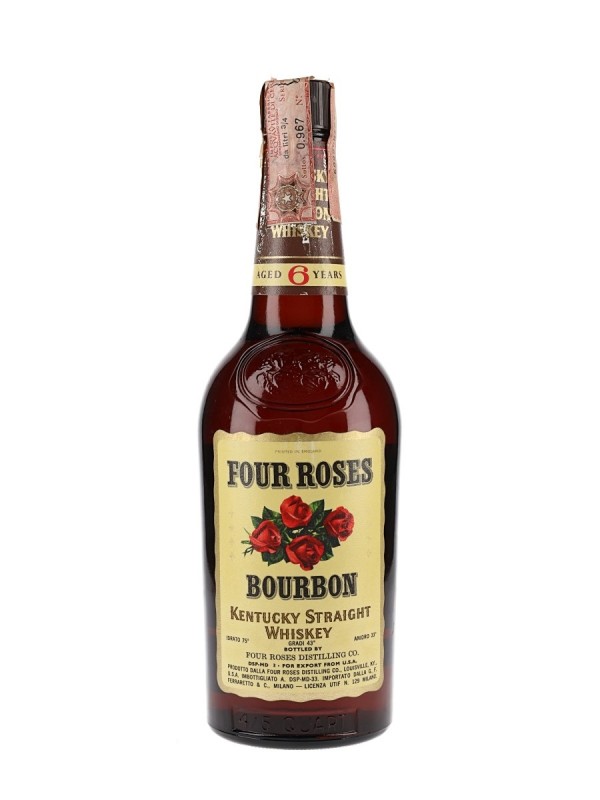 Four Roses 6 Year Old Yellow Bottled 1960s