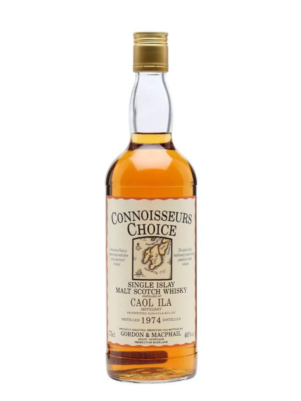 Caol Ila 1974 Map Label Connoisseurs Choice Gordon & Macphail