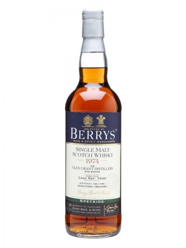 Glen Grant 1974 / Bottled 2012 / Sherry Cask #7646 / Berry Bros & Rudd