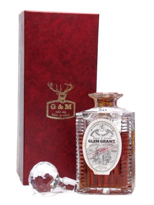 Glen Grant 1936 50 Year Old Crystal Decanter Gordon & Macphail