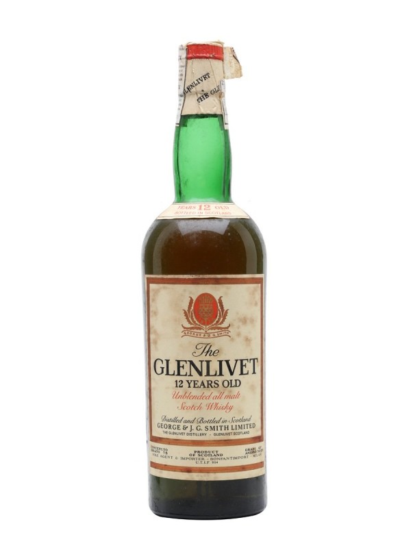 Glenlivet 12 Year Old Bottled 1970s