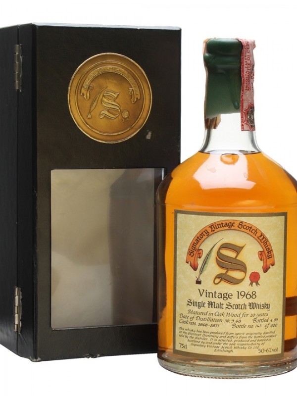 Glenlivet 1968 20 Year Old Cask #5868 5877 Signatory