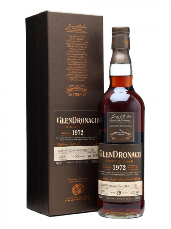 Glendronach 1972 39 Year Old Oloroso Sherry Butt #716