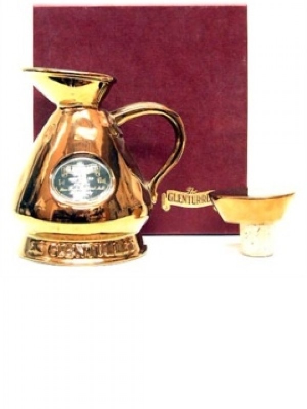 Glenturret 15 Year Old Gold Ceramic Bottled 1980s