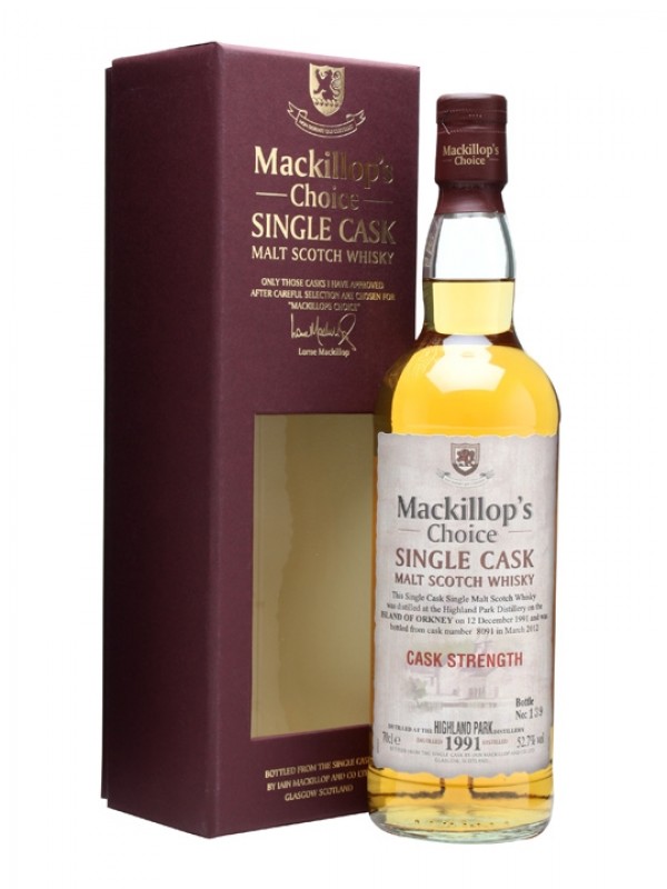 Highland Park 1991 10 Year Old Cask #8091 Mackillop's Choice