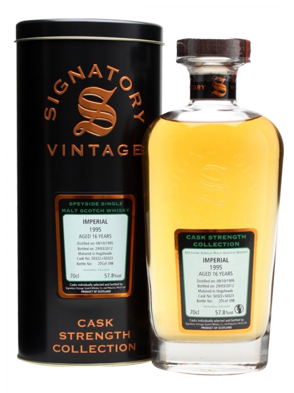 Imperial 1995 16 Year Old Cask #50322 + 50323 Signatory Cask Strength Collection