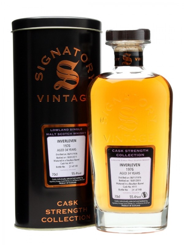 Inverleven 1976 34 Year Old Cask #4111 Signatory