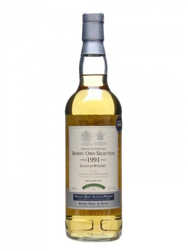 Linkwood 1991 Bottled 2010 Cask #10342 Berry Bros & Rudd