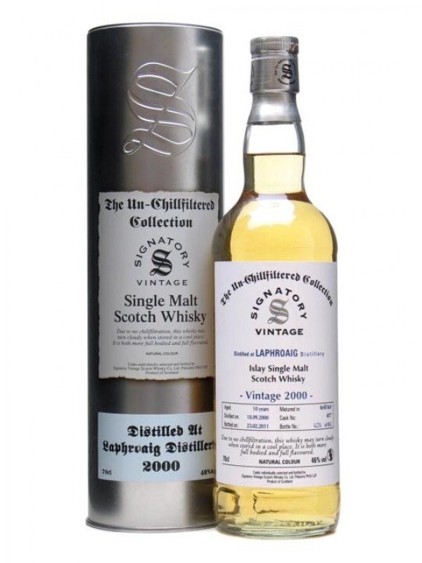 Laphroaig 2000 10 Year Old Un Chillfiltered Collection Signatory Un-Chillfiltered Collection
