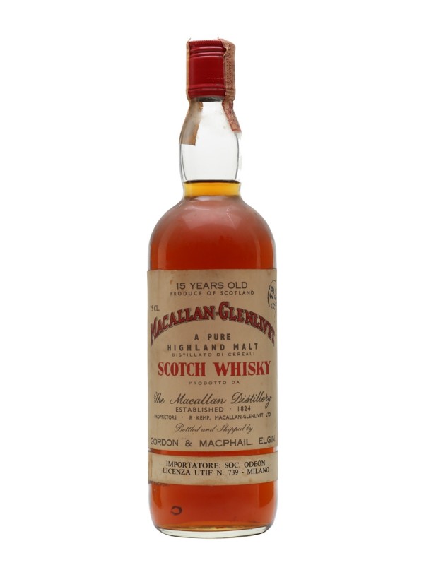 Macallan Glenlivet 15 Year Old Bottled 1960s Gordon & Macphail