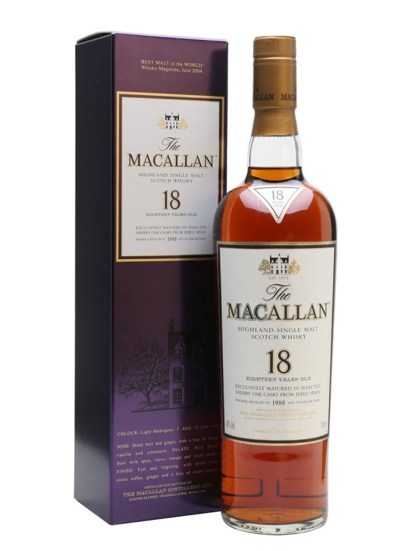 Macallan 1988 18 Year Old Sherry Oak