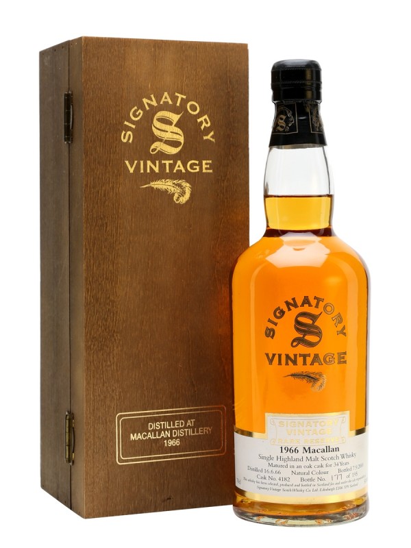 Macallan 1966 34 Year Old Cask #4182 Signatory