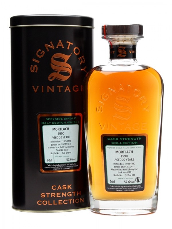 Mortlach 1990 20 Year Old Cask #6070 Signatory Cask Strength Collection