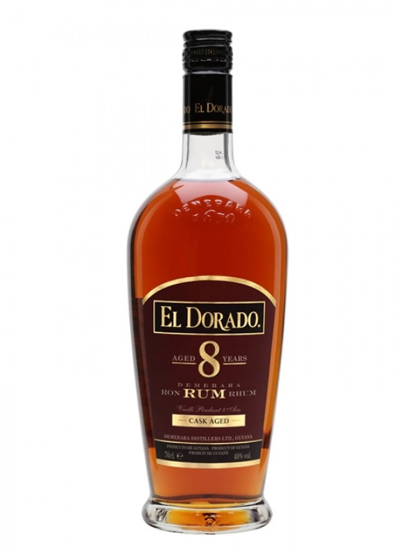 El Dorado 8 Year Old Demerara Rum  Single Traditional Blended Rum