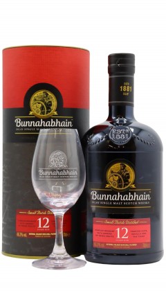 Bunnahabhain Tasting Glass & Islay Single Malt 12 year old