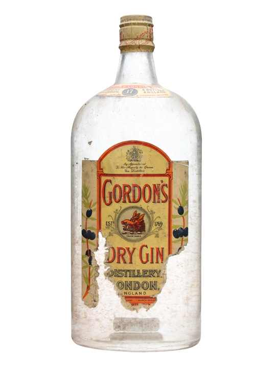 Gordon's Dry Gin Spring Cap Bottled 1950s | English Gin